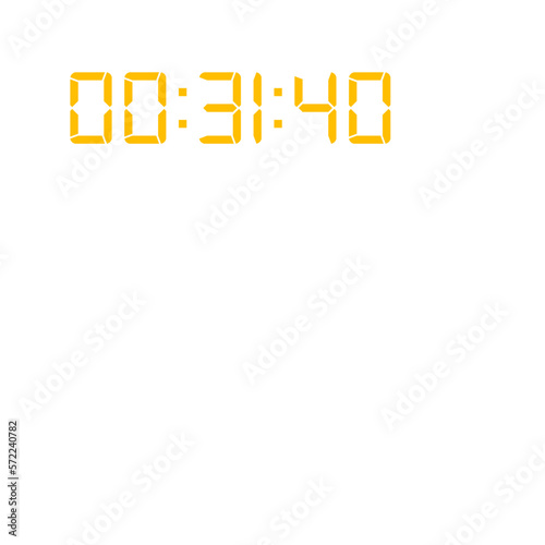 Digital clock icon vector design illustration.