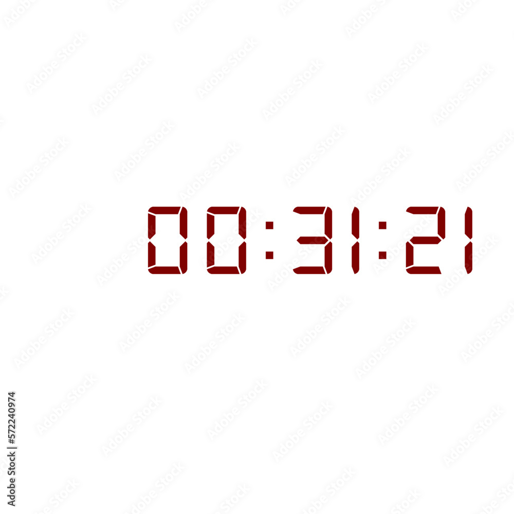 Digital clock icon vector design illustration. Digital clock icon vector design illustration.