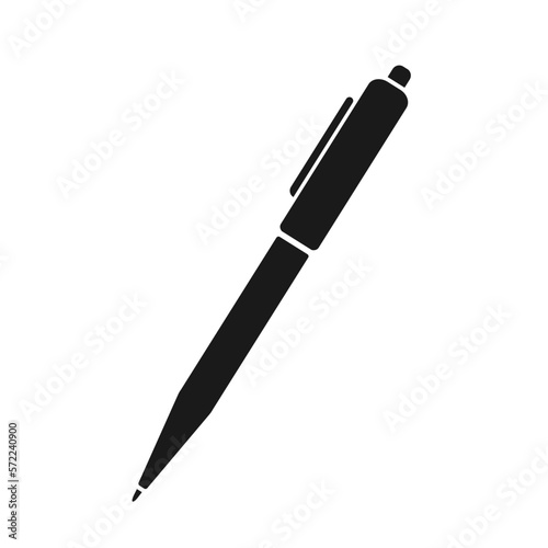 writing pen, black web silhouette