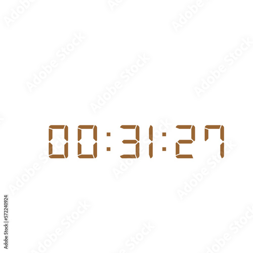 Digital clock icon vector design illustration.