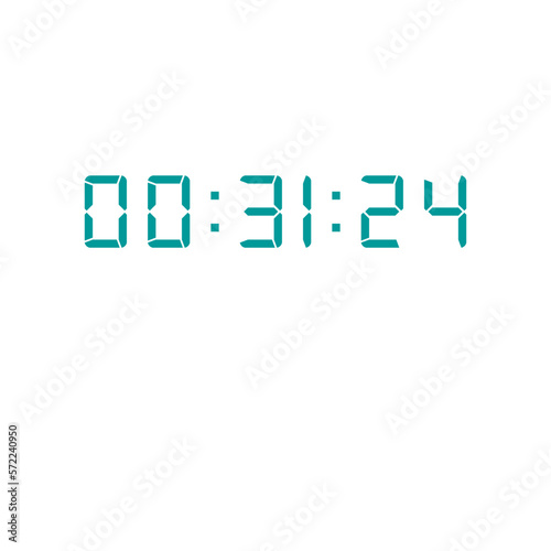 Digital clock icon vector design illustration.
