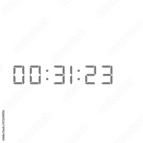 Digital clock icon vector design illustration.
