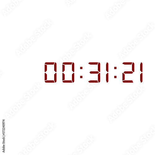 Digital clock icon vector design illustration.