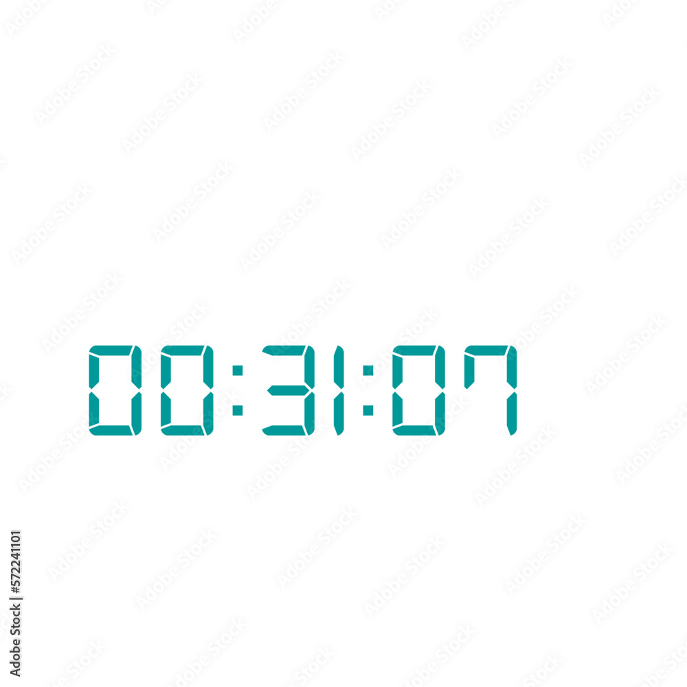 Digital clock icon vector design illustration. Digital clock icon vector design illustration.