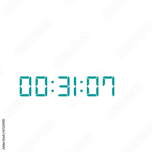 Digital clock icon vector design illustration.