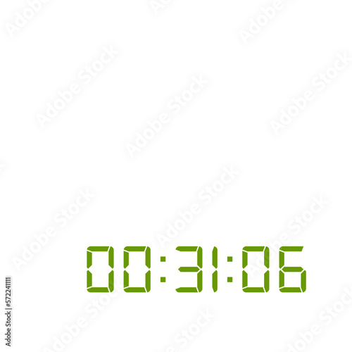 Digital clock icon vector design illustration.