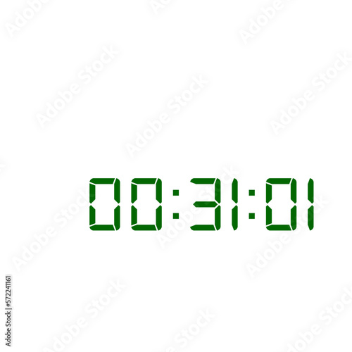 Digital clock icon vector design illustration.