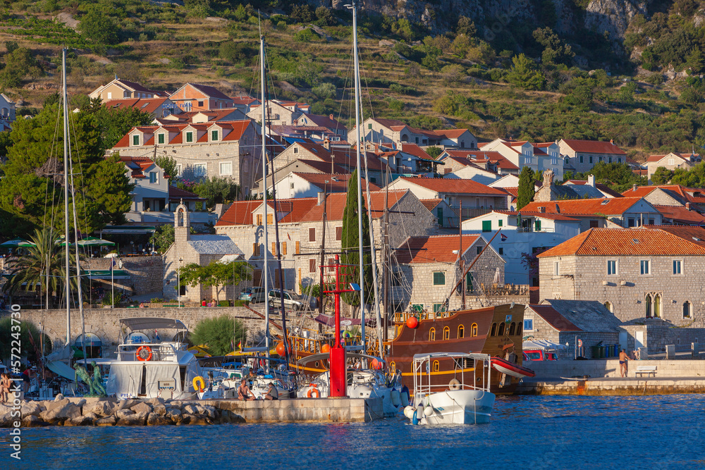 Supetar town on Brac island, Croatia
