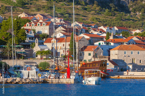 Supetar town on Brac island, Croatia photo