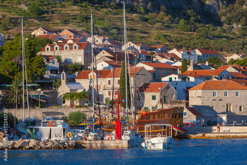 Supetar town on Brac island, Croatia
