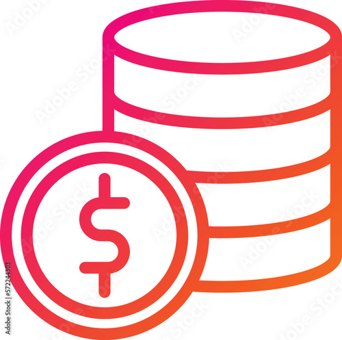 Dollar Vector Icon Design Illustration