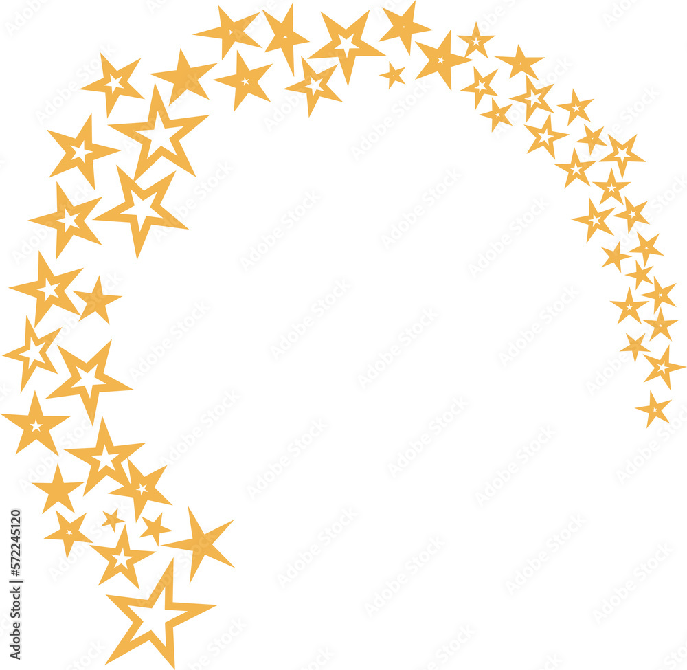 Stars frame with Santa Claus and Rudolf Stars frame with Santa Claus and Rudolf