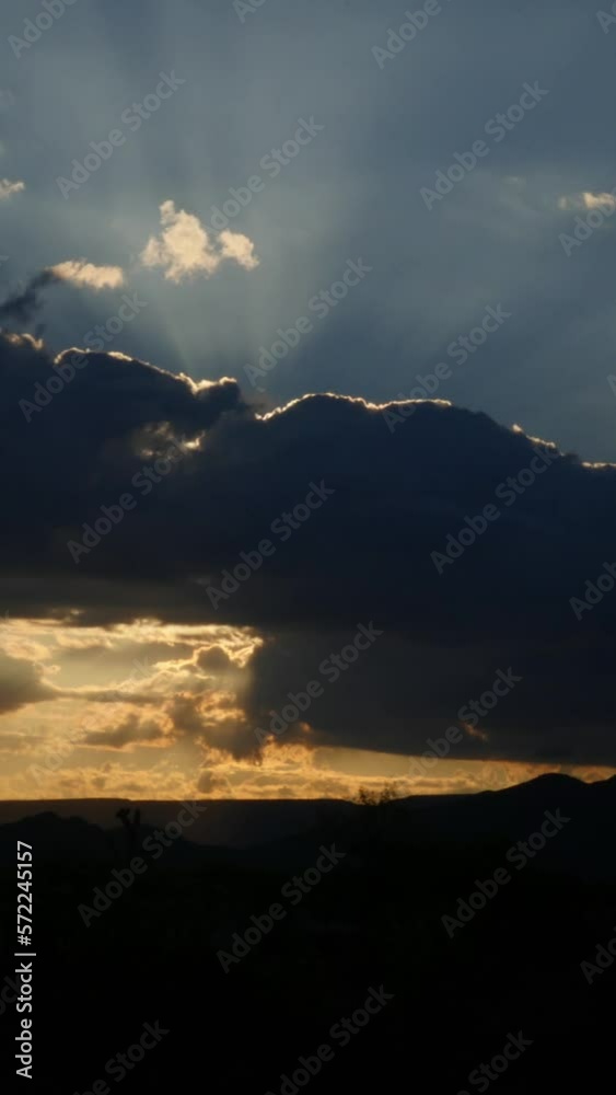 Vertical Video Sun Behind Clouds at Dawn Timelapse Vertical Video Sun Behind Clouds at Dawn Timelapse