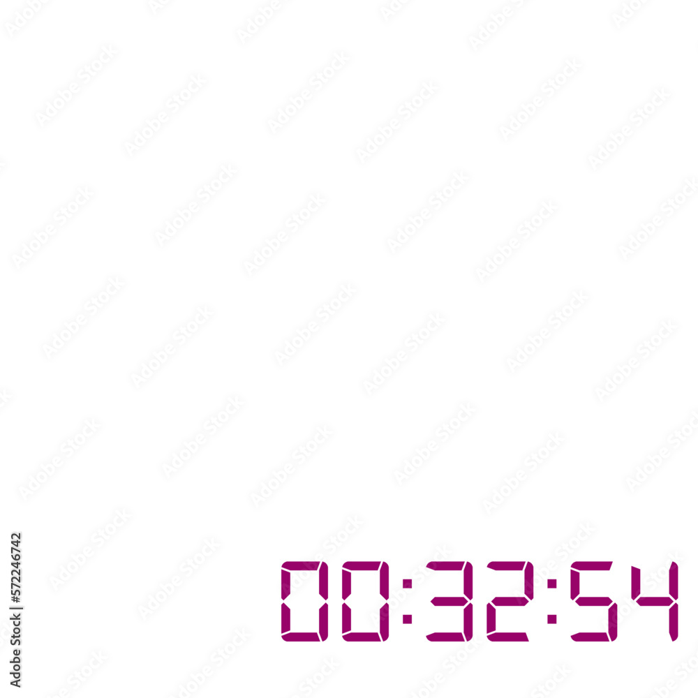 Digital clock number set. Electronic figures. Vector illustration. Digital clock number set. Electronic figures. Vector illustration.