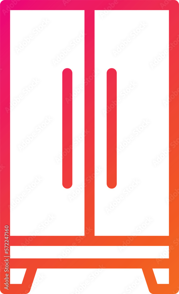 Fridge Vector Icon Design Illustration Fridge Vector Icon Design Illustration