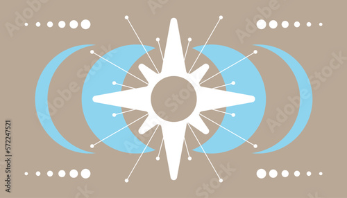 Mystical postcard, mysticism background