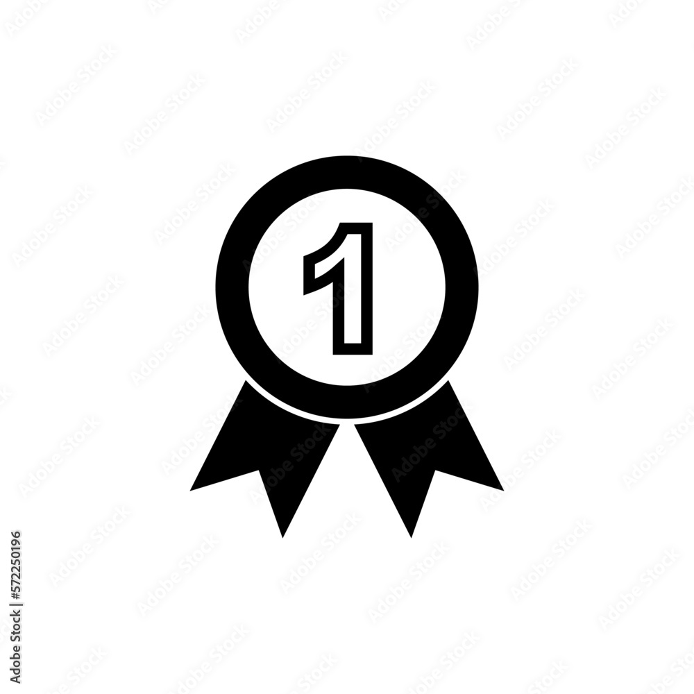 Emblem Icon. Badge, Ribbon Symbol – Vector. Emblem Icon. Badge, Ribbon Symbol – Vector.