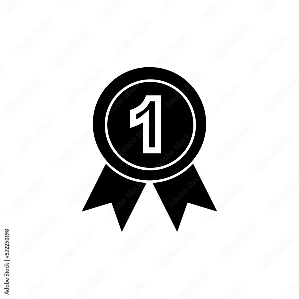 Emblem Icon. Badge, Ribbon Symbol – Vector. Emblem Icon. Badge, Ribbon Symbol – Vector.