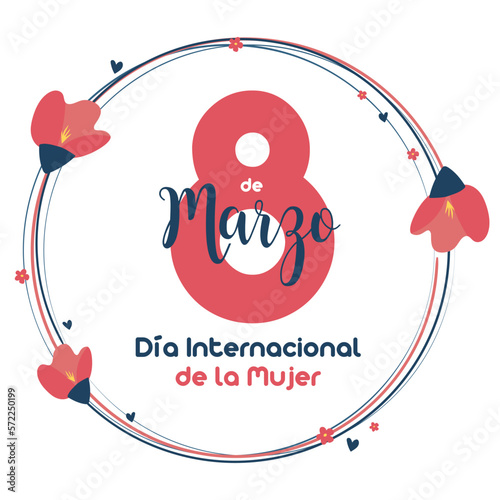 día de la mujer, 8 de marzo tarjeta de saludo