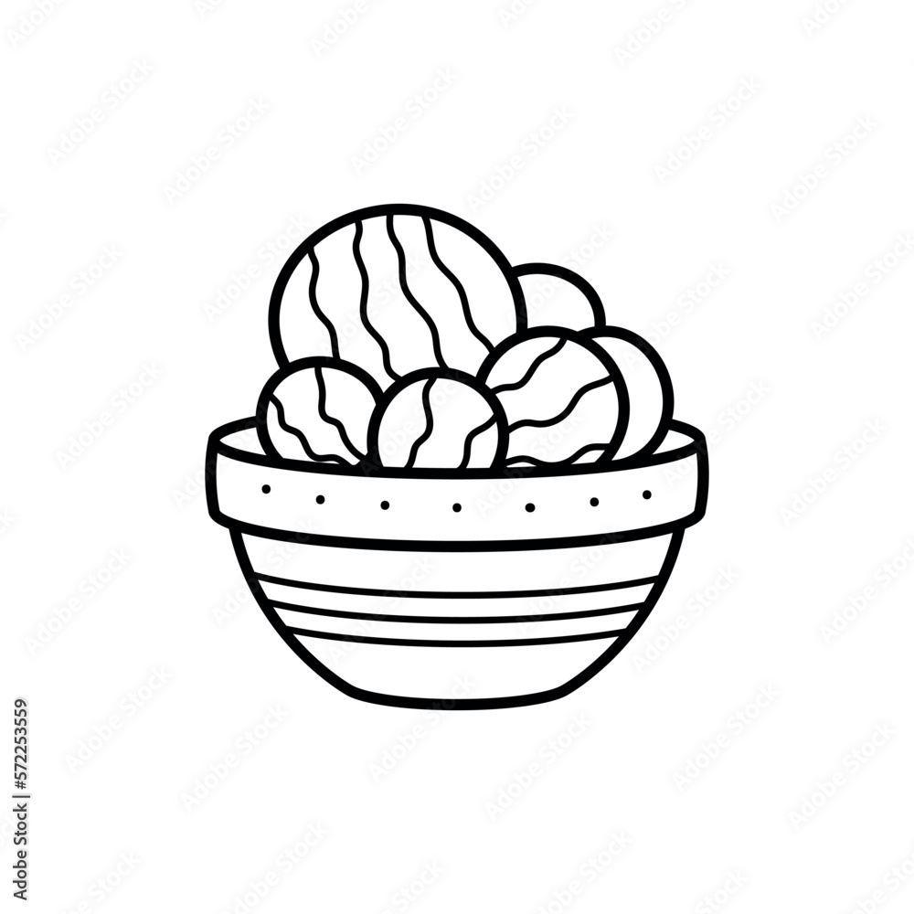 Unusual cute cactus in a pot. House plant in linear doodle style. Simple children's illustration. An element for the design of logos, packaging and products on the theme of gardening. Unusual cute cactus in a pot. House plant in linear doodle style. Simple children's illustration. An element for the design of logos, packaging and products on the theme of gardening.