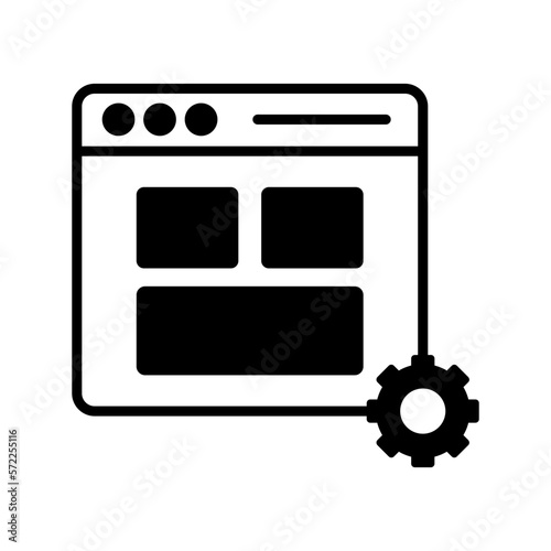 Web setting vector icon easily modify


