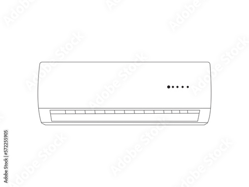 illustration of a Ac. Simple air conditioner vector illustration stock illustration.