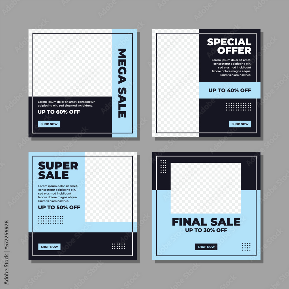 Fototapeta premium modern social media post template