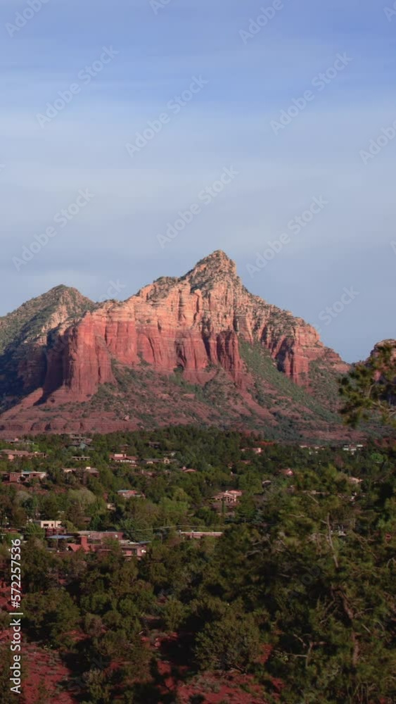 Vertical Video Sedona Arizona with Ship Rock and Coffee Pot Rock Vertical Video Sedona Arizona with Ship Rock and Coffee Pot Rock