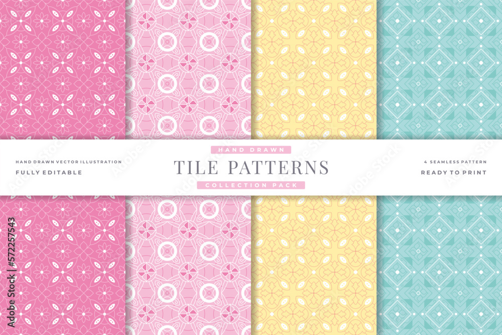 hand drawn tile seamless patterns collection 9 hand drawn tile seamless patterns collection 9
