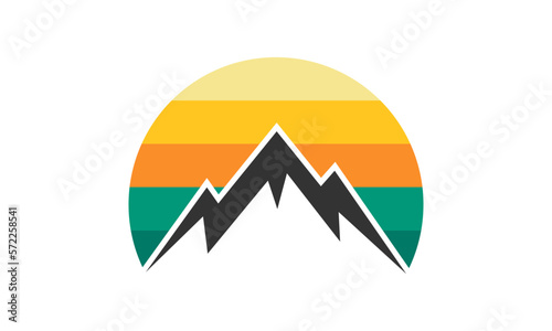 Mountain Logo Design Template Inspiration, Vector Illustration.