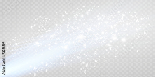 Wallpaper Mural Abstract sparkling glitter texture. Shiny particle effect. Silver glittering space star dust trail of glittering particles on transparent background. Torontodigital.ca