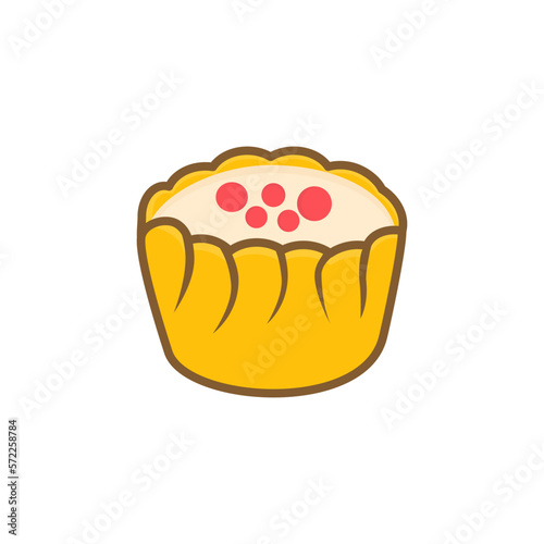 dimsum illustration icon isolated white background