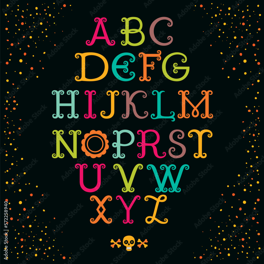 Vintage decorative handcrafted font named 