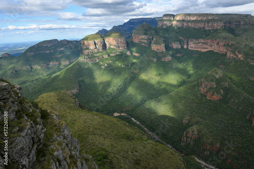 Drone view at Blyde river canyon in South Africa