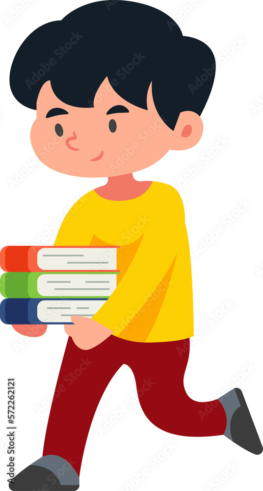 school boy student holding textboos to learn school boy student holding textboos to learn