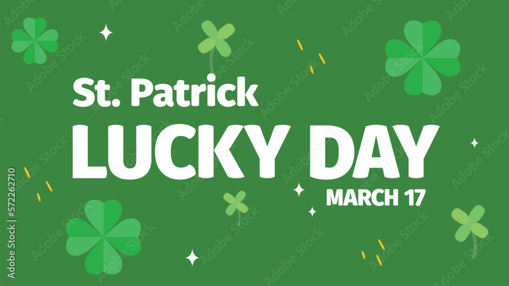 Saint Patrick's Day greeting, with shamrock shapes. Vector illustration of St. Patrick's Day. Saint Patrick's Day greeting, with shamrock shapes. Vector illustration of St. Patrick's Day.