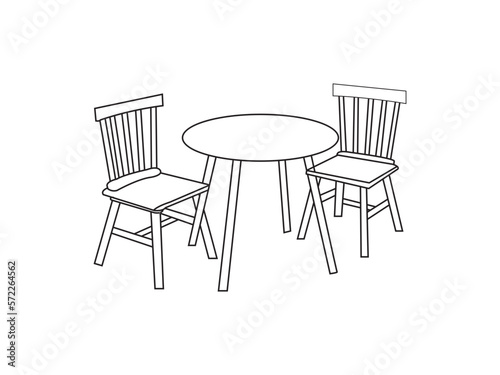 table and chairs. table and chair. table and chairs isolated. 