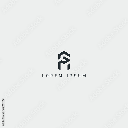 Alphabet letter GM MG logo minimal monogram icon design vector template.
