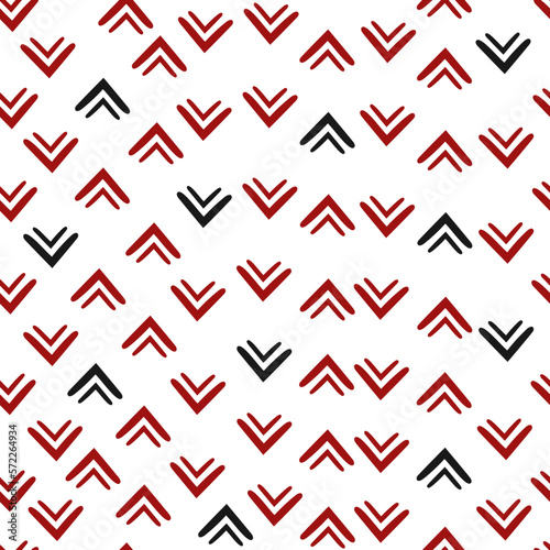 geometric shapes seamless pattern design for packaging template or graphic print. Vector illustration isolated on white background