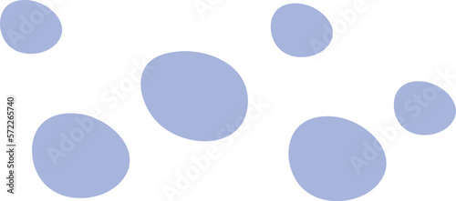 Abstract hand drawn colorful spot flat icon