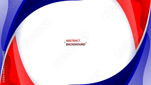 Abstract red blue white background