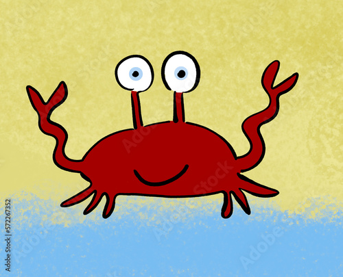 Crabe à la plage