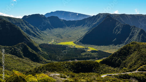 Paysage montagneux de l'île de la Réunion