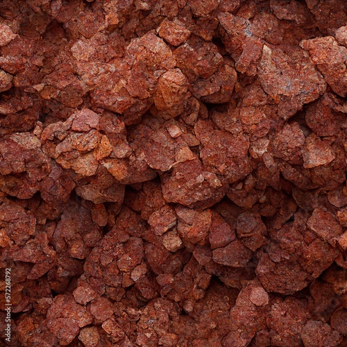 bauxite rock texture - shapes - seamless, tileable - 6K photo