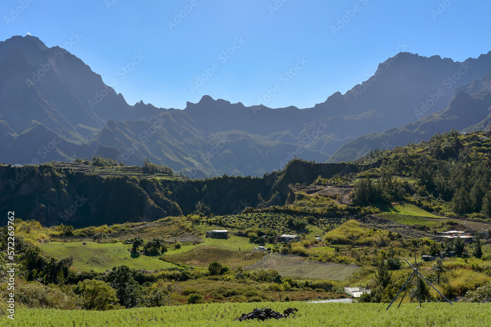 Paysage montagneux de l'île de la Réunion