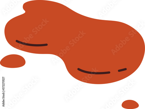 Abstract dirty spot flat icon