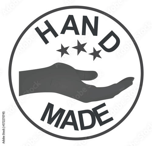 Hand made stamp. vector illustration