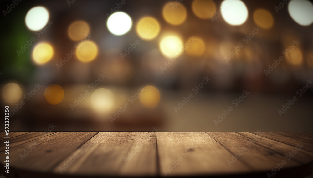 Empty daily table on a dark background. Generative AI Empty daily table on a dark background. Generative AI