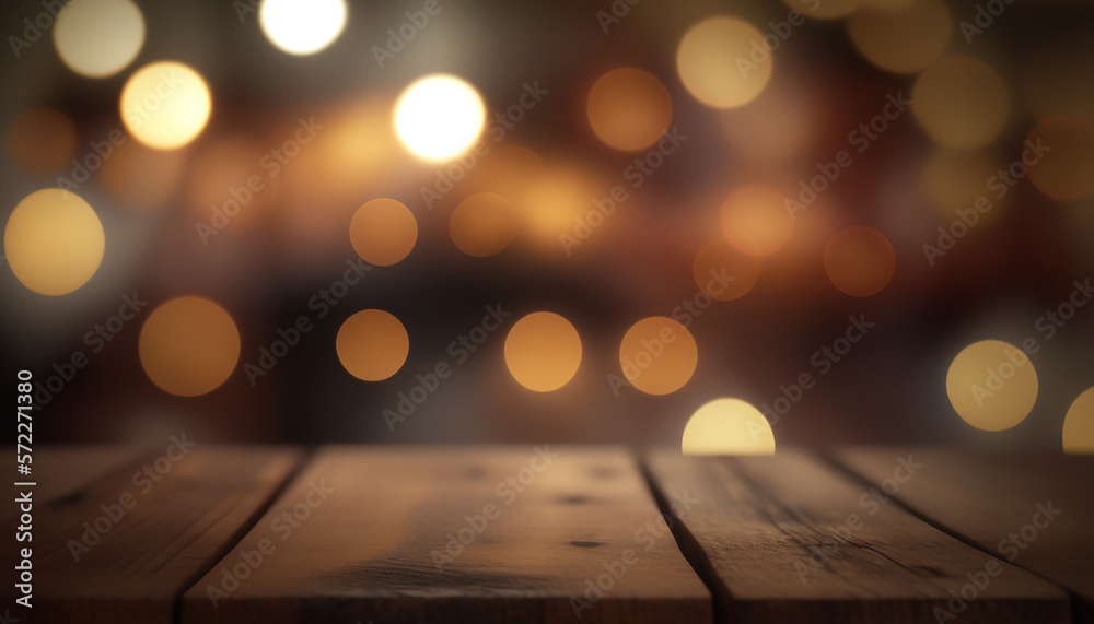 Empty daily table on a dark background. Generative AI Empty daily table on a dark background. Generative AI