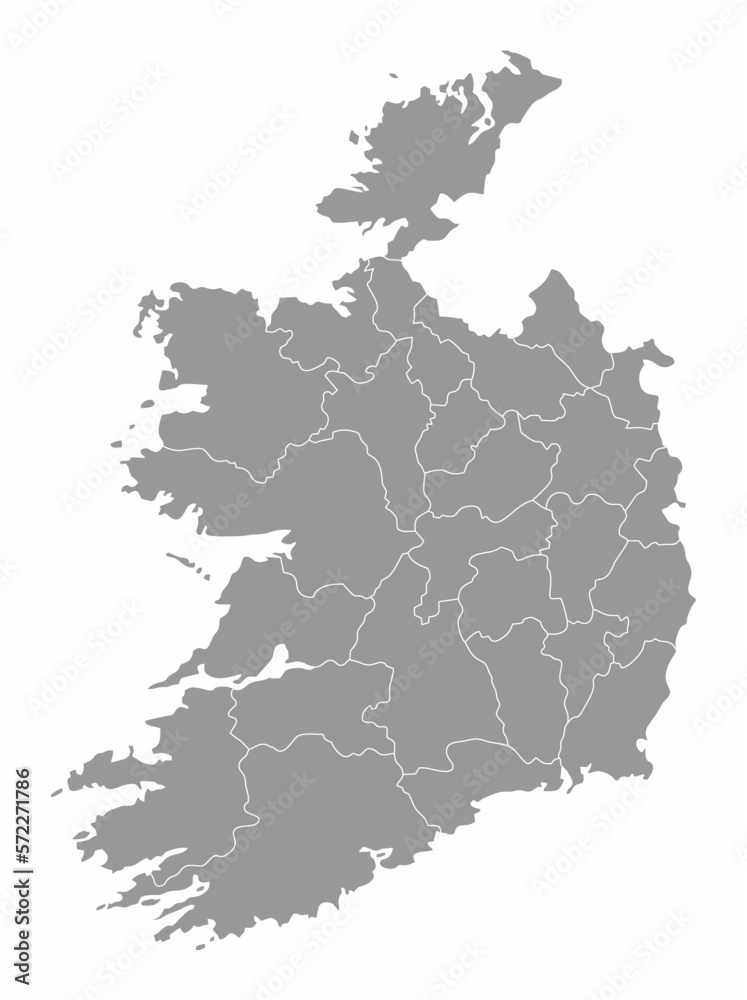 Ireland administrative map